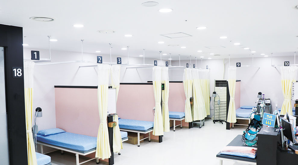 인본병원 부천상동점 물리치료실 입니다.